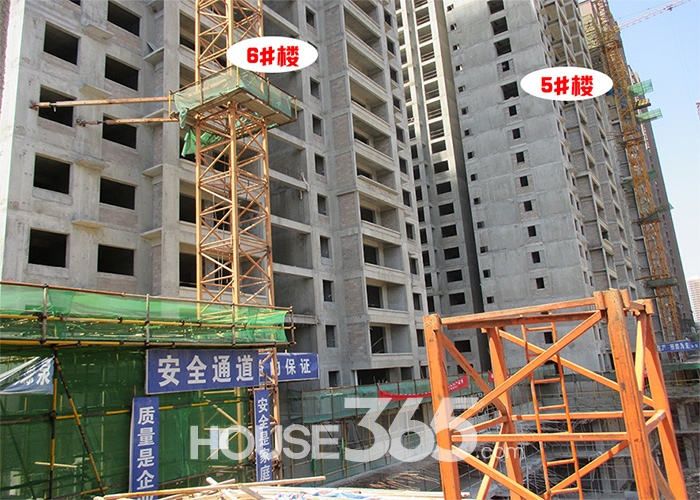 融尚中央住区5、6#楼工程进度（2014.06.17）