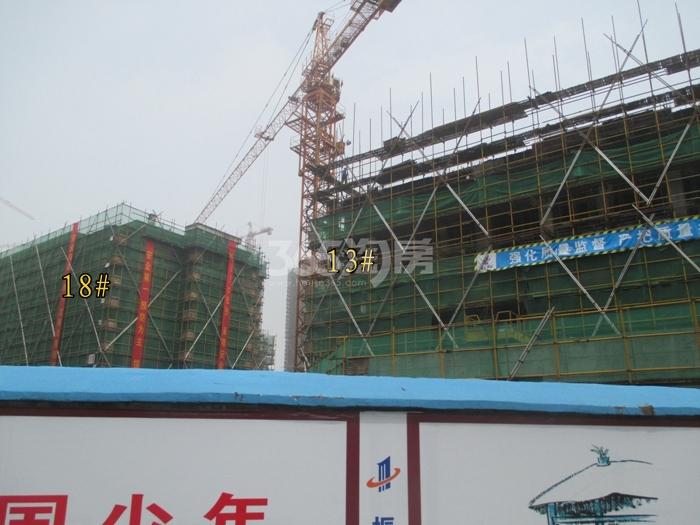 万泰城章项目13、18号楼施工进程图（2015.6）