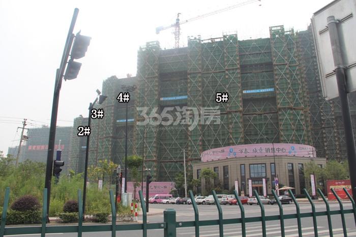 万泰城章项目2—5号楼施工进程图（2015.8）