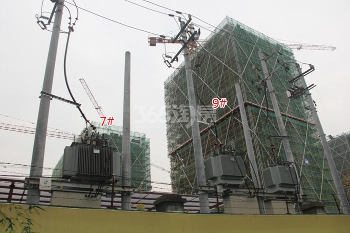 滨江华家池7、9号楼施工进度实景图 2015年9月摄