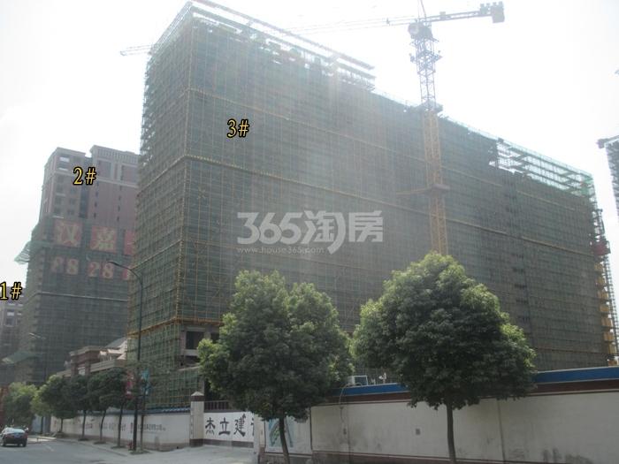汉嘉柒号1-3号楼施工实景图 2015年10月摄