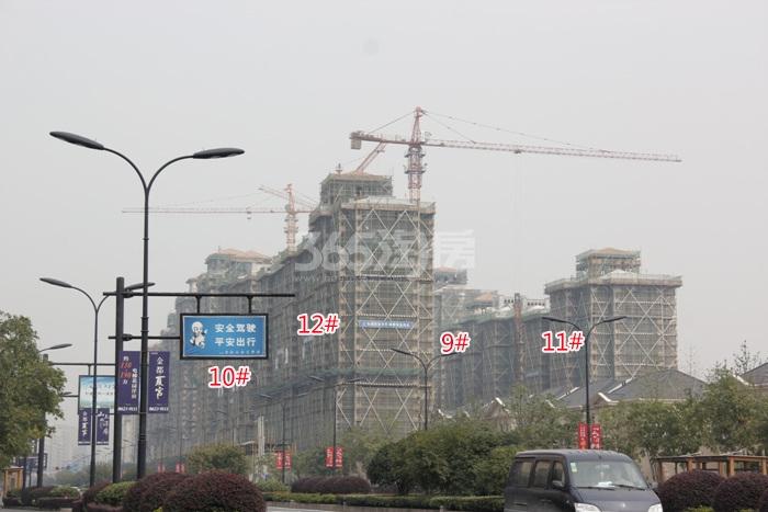 绿城蓝庭项目9—12号楼施工进程图（2015.10）