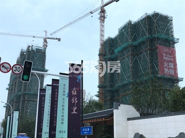 蓝光雍锦里高层工程进度实景图（2017.6 摄）