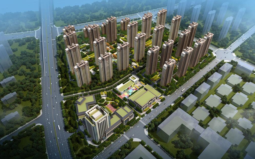 华南城紫荆名都四期锦园鸟瞰图