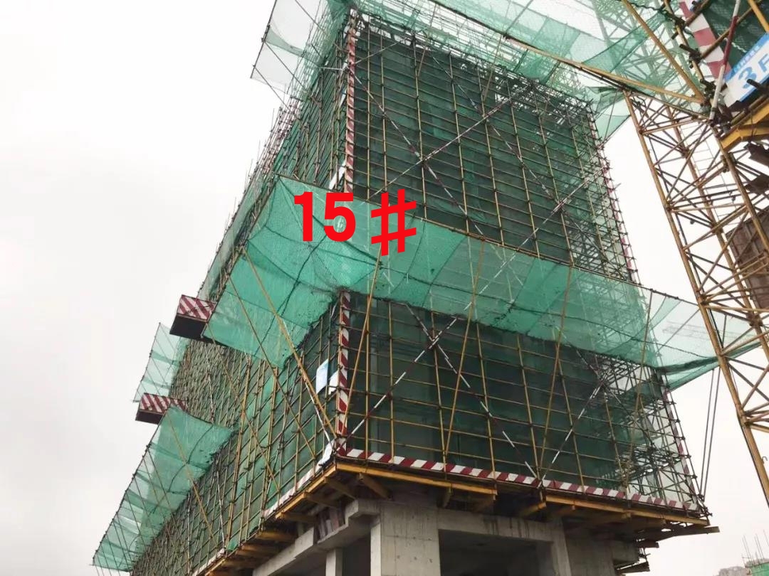 新城雲樾觀棠15#楼：十层墙柱模板安装实景图（2018.11.15）