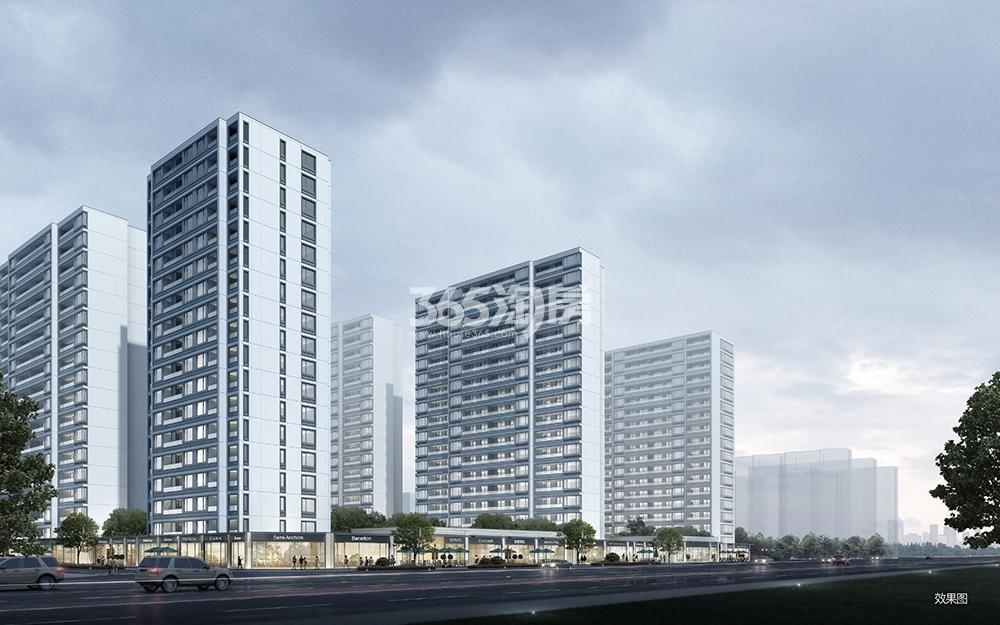 三盛大家汝悦美境沿街透视图